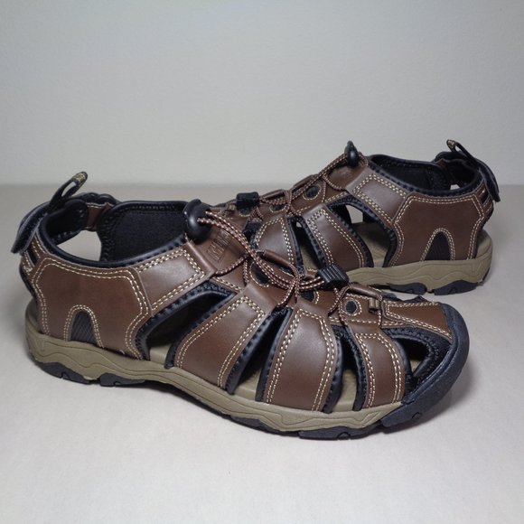 Khombu Size 9 M HAL Brown Fisherman Closed Toe Sandals New Men\'s Shoes main image 4